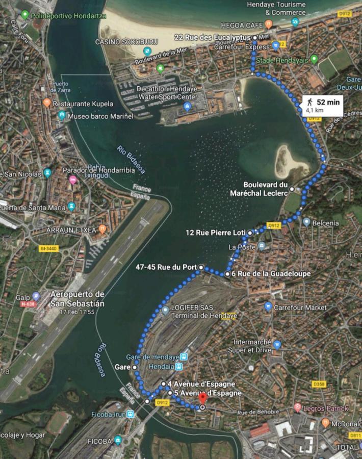Port Bidassoa - T2 Coquet, Parking, Lit Xxl, Wifi, Pres De La Gare Hendaye Buitenkant foto